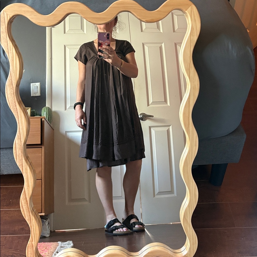 Day Birger et Mikkelsen Brown Short Sleeve Silk Dress